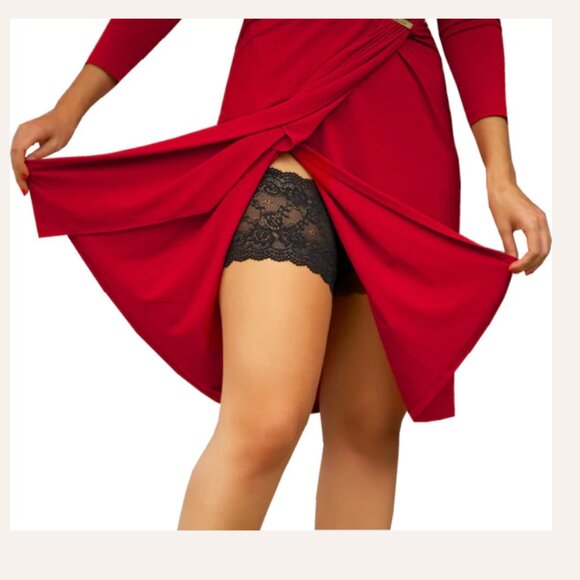 Peony Thigh Bands by Bandelettes® - Black - Picture 5 of 5